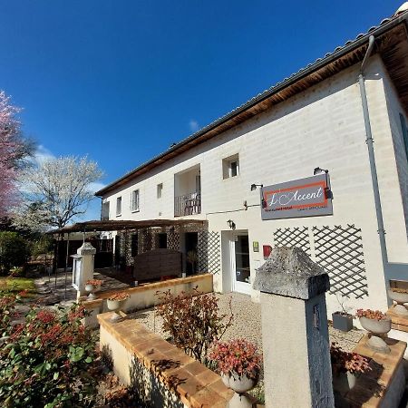 L'Accent - Hotel 2 Etoiles Et Restaurant - Logis Hotels Astaffort Exterior photo
